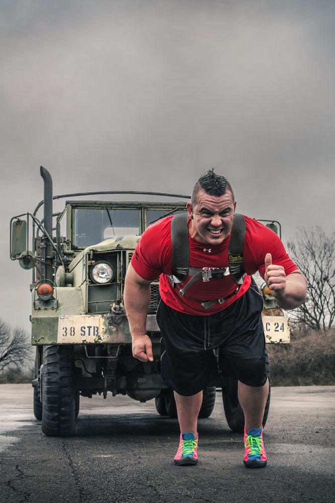Strongman pulling on sale harness